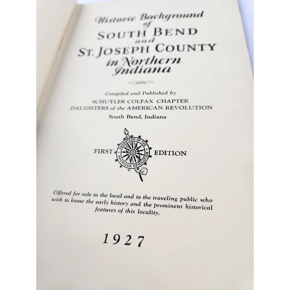 Historical South Bend St Joseph County Indiana Books Detzler Signed Vtg Ancestry